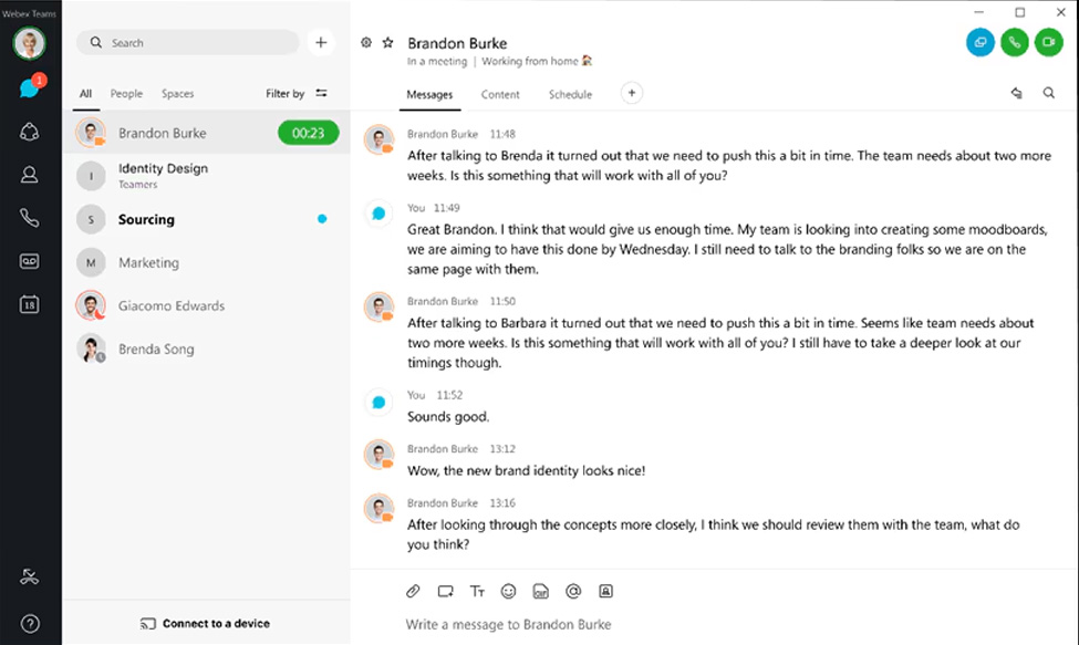 Webex calling 雲端電話系統-系統畫面2